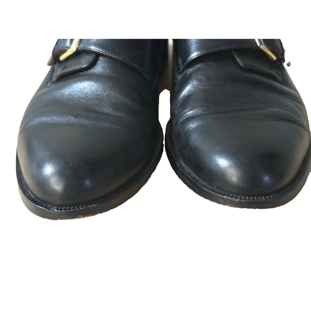 Bostonian Florentine Men's Sz 10D‎ Black Leather Loafers Dress Shoes 24190